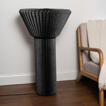 Archer 37" Modern Minimalist Pleated Shade Floor Lamp